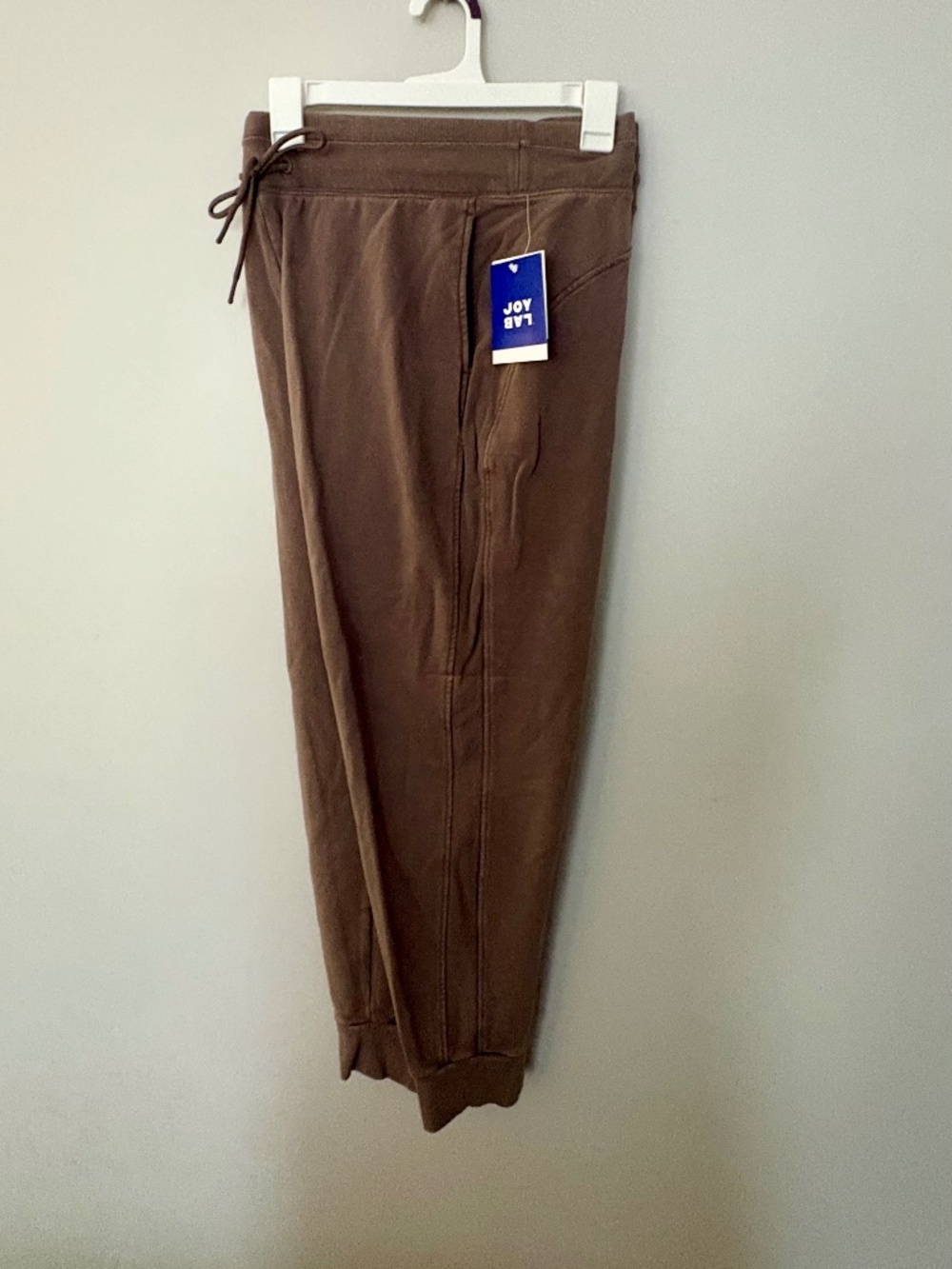 NWT JoyLab Brown French Terry Jogger Sweatpants XL